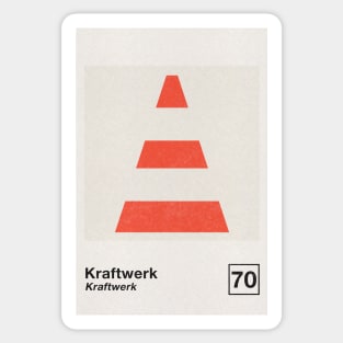 Kraftwerk / Minimalist Style Poster Artwork Design Sticker